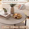2-Tier Industrial Accent Table with Open Storage Shelf