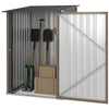 Outsunny 3.3ft x 3.4ft Outdoor Storage Shed Steel Garden Shed w/ Lockable Door