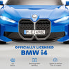 BMW i4 Licensed 12V Kids Electric Ride-On Car w/ Remote Control - Blue