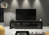 200cm TV Unit I Modern Cabinet TV Stand I Black High Gloss Doors I Free LED