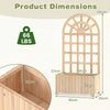 121 cm Outdoor Planter Box w/Privacy Screen & Drainage Holes