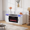 Electric Fireplace with TV Stand Unit Cabinet 30inch LED Fire Heater Living Room