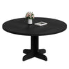 47in Round Dining Table for 4‑6,Farmhouse Kitchen Table with Sturdy Wooden Top