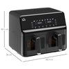 8L Double Basket Air Fryer with 8 Presets Display Recipe Timer Refurbished