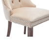 4 Pcs Velvet Dining Chairs High Back Wooden Legs for Home Dining Room Kitchen