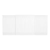 Radiator Cover Vertical Slat Modern Stylish MDF Wood White Black Cabinet Shelf