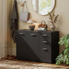 Modern Sideboard Kitchen Storage Cabinet, Black