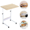 Height Adjustable Laptop Desk Mobile Bedside Table Overbed Computer Stand Office