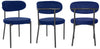2 Velvet Dining Chairs Velvet Seat Chairs Plush velvet seat and backrest