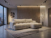 48h Delivery L-Shaped Sofa Bed Storage Springs Very Soft Boucle Fabric Beige