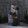 Serenity Pouring Bowls LED Water Feature Mains Powered Garden Fountain Outdoor