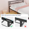 KING SIZE Metal Bed Frame with Headboard and Footboard Heavy Duty Slat Qtzjlqdry