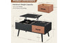 Coffee Table With Storage Lift Top Up Drawer Shelf Wooden Living Room Furniture