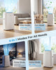 Leenon 14,000 BTU Portable Air Conditioner Remote Control White Mobile AC Unit