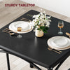 3-Piece Dining Table Set for 2 Compact Kitchen Table & Chairs Space Saving Squar