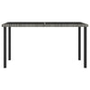 5 Piece Outdoor Dining Set Poly Rattan Grey