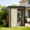 Metal Steel Garden Shed 6x8ft,3x5ft Storage Sheds Lockable Outdoor Tool House