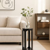 Wooden Round 23" Sofa Side End Table 2 Shelf Bedroom Night Stand Space Saving