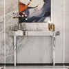 Dressing Table Silver Glass Entrance Table Mirrored Vanity Console Desk Dresser