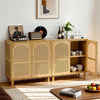 Sideboard Storage Cabinet Cupboard Buffet with Rattan Door Dining Room Furniture