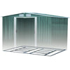 8 x 6FT Garden Storage Shed Apex Galvanised Steel Heavy Duty Steel Tool Store UK