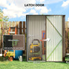 Outdoor Storage Shed w/ Lockable Door for Garden, Brown