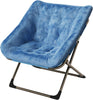 Folding Saucer Foldable Moon Chair Camping Outdoor Soft Padded Seat No Assembly