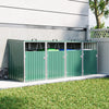 Large 4 Sheds Steel Outdoor Garden Wheelie Bin Store Storage for 4 Wheelie Bins