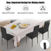 New Set of 6 Dining Chairs Padded Seat High back Metal Legs Home Furniture Krxif