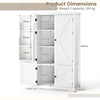 Kitchen Modern Floor Storage Cabinet Pantry Cabinet with 4 Doors