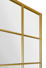 Extra Large Gold Window Garden Wall Mirror 69" X 43" 174 x 110cm MirrorOutlet
