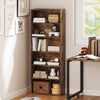 6 Tier Bookshelf, Freestanding Bookcase with Adjustable Shelves