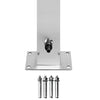 Garden Shower with Grey Base 225 cm Stainless Steel