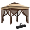 3 x 3(m) Pop Up Gazebo Party Tent with Netting, Height Adjustable