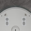 Round Bathroom Mirror with Bluetooth Demister Illuminated 3 LED Lights 600x600mm