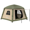 Inflatable Camping Tent, Easy Setup 2 Man Tent, Brown