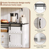 Sideboard, Kitchen Cabinets, Freestanding Kitchen Cupboard with Drawer & Doors