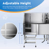 CO-Z 1270MM 50" Dog Grooming Bath Stainless Steel Shower Tub Pet Washing Station