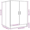 Washing Machine Cabinet White 71x71.5x91.5 cm