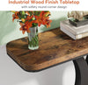 Industrial 100cm Console Table Narrow Entryway Foyer Table with Geometric Base
