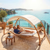 Hammock Garden Swing Chair 2 Person Hanging Seat Lounger Sun Canopy Washable