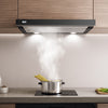 90cm Stainless Steel Wall Mount Powerful Cooker Hood Extractor Fan Touch Control