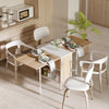 Folding Table Computer Desk with Storage Shelves Oak, White Home Office