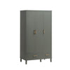 Dusk Sienna Vetiver Green 3 Door Triple Wardrobe with Drawers RRP £319