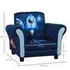 Kids Armchair Toddler Sofa Children Chair Seat with Armrest Space Rocket