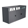 Outside Metal Bin Shed Triple Wheelie Bin Storage Cover Rubbish Dustbin Shed UK