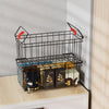 4 Pack Chest Freezer Baskets Kitchen Storage Baskets Stackable Carbon Steel Wire