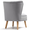 Industrial Retro Faux Leather/Velvet Armchair Ribbed Back Chair Lounge Sofa Seat