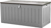 Outdoor Garden Storage Box With Padlock 830L Weatherproof & Sit On Plastic Shed