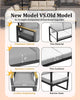 2Pcs Aluminum Patio Armchairs Set Thick Cushion Outdoor Garden Sofa Chairs